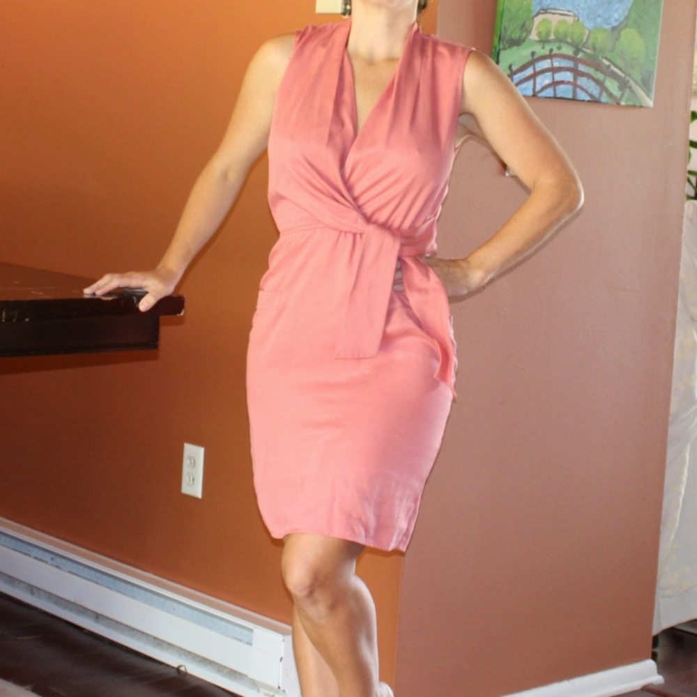 Peach Elie tahari dress